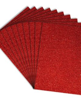 PAPIER GLITTER ROUGE