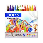 Crayons a la cire de 12 couleurs Doms