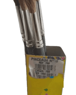 PINCEAU DE PEINTURE N°18 EN PLASTIQUE ROND MAJED