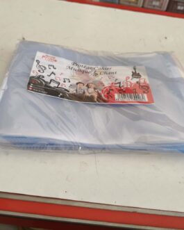 PROTÈGE CAHIER MUSIQUE & CHANT TRANSPARENT(CRISTAL) PETIT FORMAT PRIMO