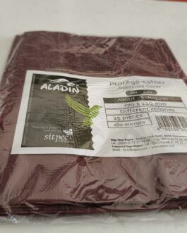 PROTÈGE CAHIER PETIT FORMAT ÉCHIQUIER (UNI) MARRON ALADIN