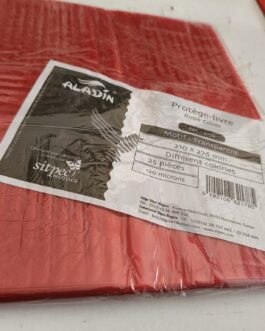 PROTÈGE LIVRE TRANSPARENT(CRISTAL) VIOLET UNI ALADIN