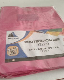 PROTÈGE CAHIER PETIT FORMAT ÉCHIQUIER (UNI) ROSE OFFICE PLAST