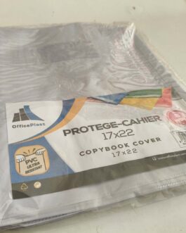 PROTÈGE CAHIER PETIT FORMAT ÉCHIQUIER (UNI) BLANC OFFICE PLAST