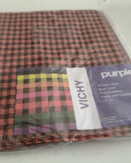 PROTÈGE CAHIER PETIT FORMAT ÉCOSSAIS (PUB:CARREAU) ROUGE PURPLE