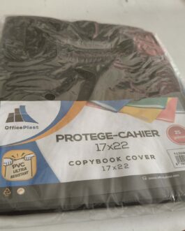 PROTÈGE CAHIER PETIT FORMAT ÉCHIQUIER (UNI) NOIR OFFICE PLAST